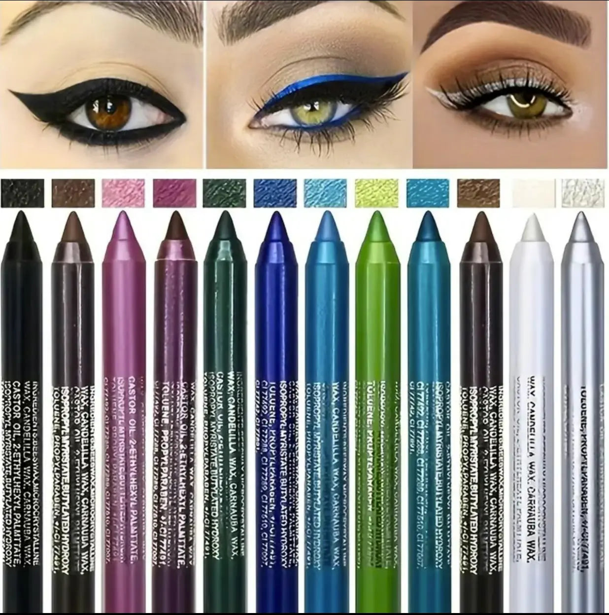 12 Color Shine Eyeliner Set
