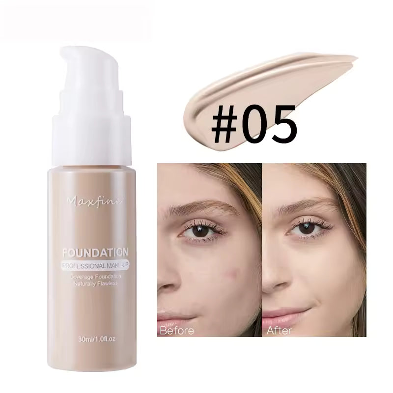 10 Shades Waterproof Liquid Foundation