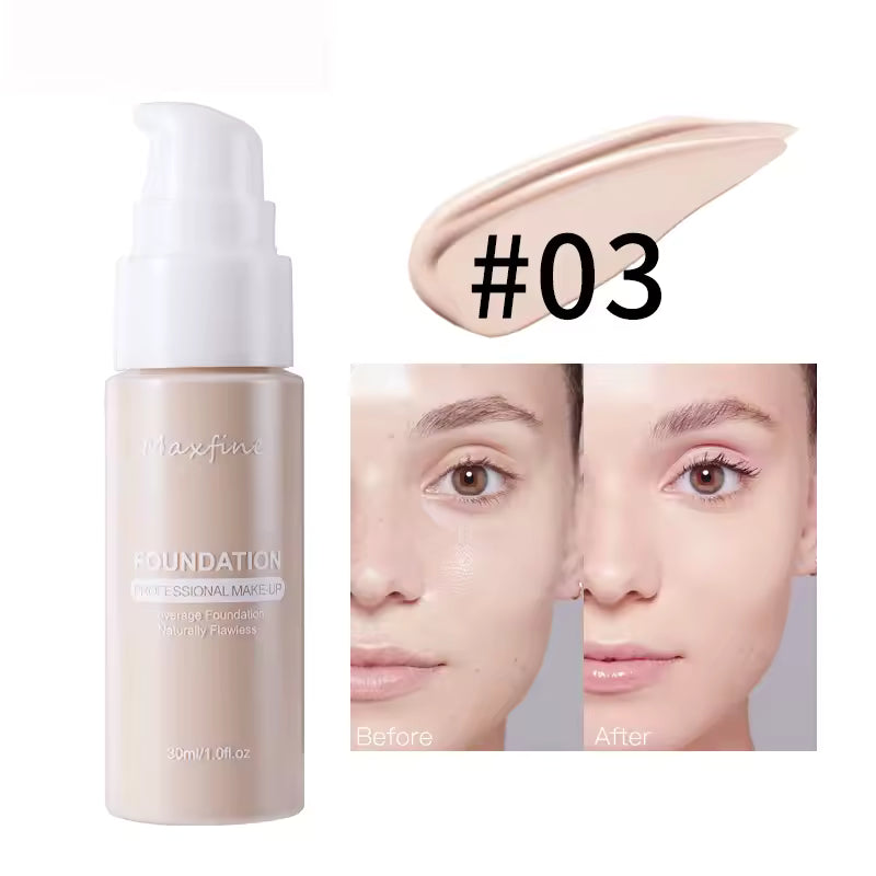10 Shades Waterproof Liquid Foundation