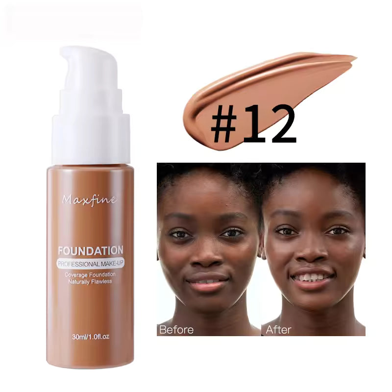 10 Shades Waterproof Liquid Foundation