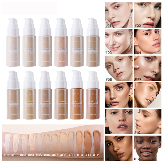 10 Shades Waterproof Liquid Foundation