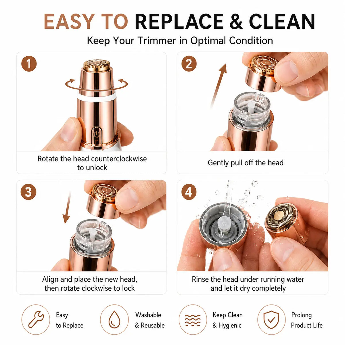 2-in-1 Facial Hair Trimmer