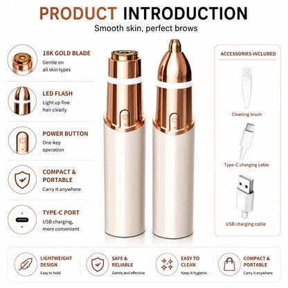 2-in-1 Facial Hair Trimmer